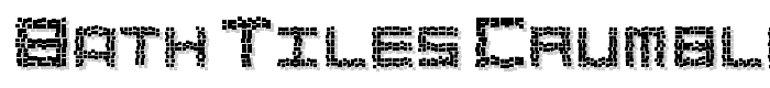 Bath Tiles Crumble font